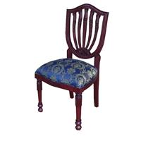 4 chaises baroque en acajou massif