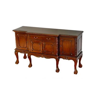 Buffet style anglais Chippendale en acajou massif Bonnais