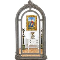 Miroir baroque 212x112 cm en bois gris Versailles