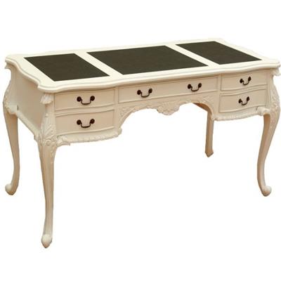 Bureau style anglais Chippendale en acajou blanc Claxton