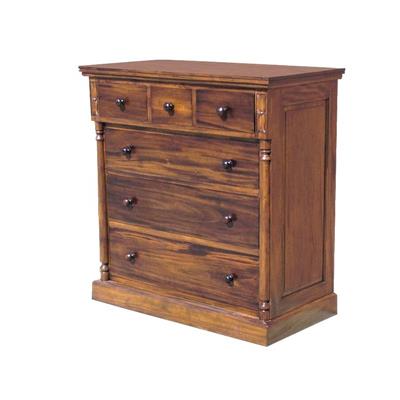 Commode style colonial en acajou massif Budos