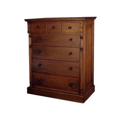 Commode style colonial en acajou massif Damazan