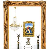 Miroir baroque doré 138x78 cm Rougemont