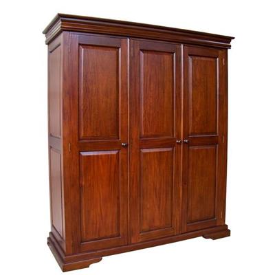 Armoire de style Louis-Philippe en acajou massif Bastille