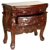 Commode baroque rococo en acajou massif Chambord